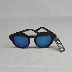 Kiss Sunglasses with Black Frame and Blue Lenses